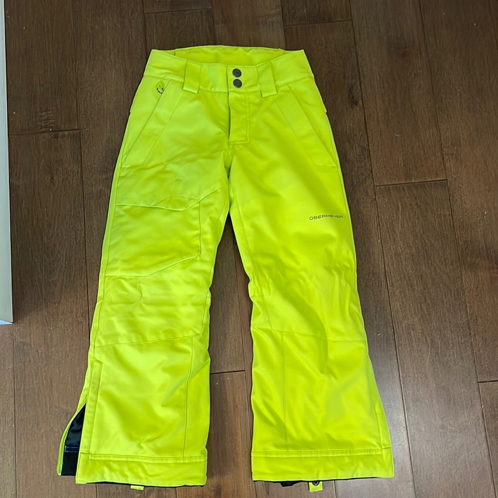 Obermeyer ski pants, size XS (6/7); excellent condition.